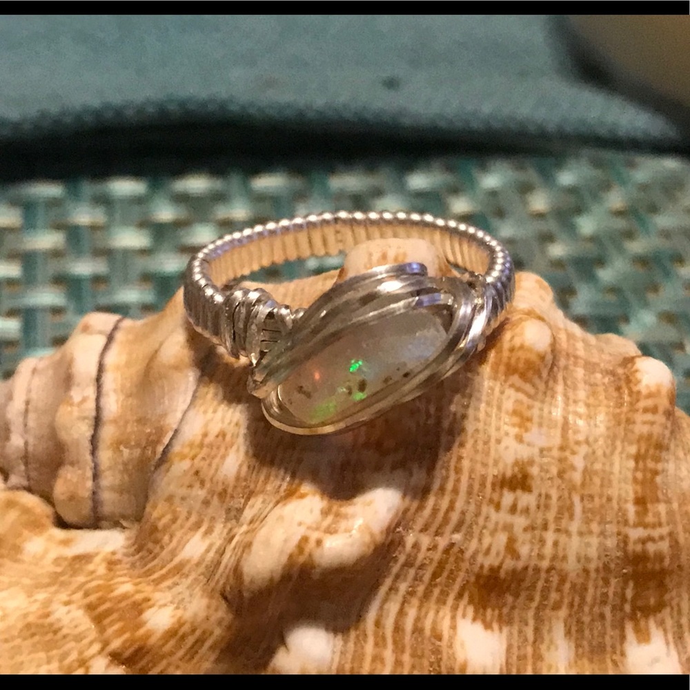 Sterling Silver Opal Ring